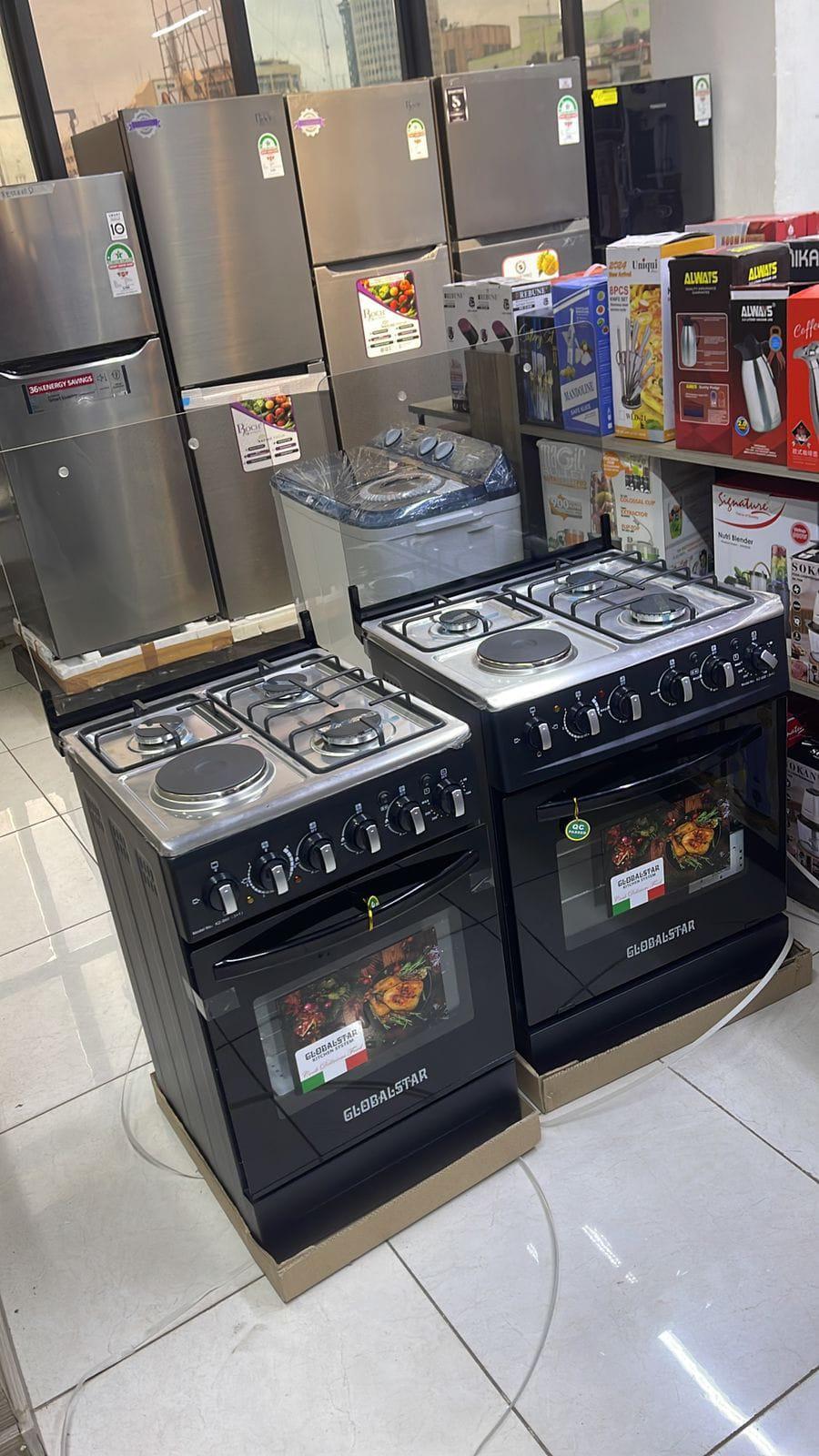 Globalstar JET 3+1 Standing Cooker with Electric Oven (50x55 cm) - Black